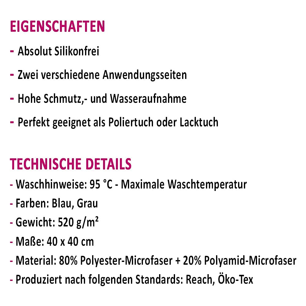 YOU.S Premium Care Waterless Wash Wasserlos Reinigen Polieren Schützen 2x 500 ml + 3x Microfasertuch