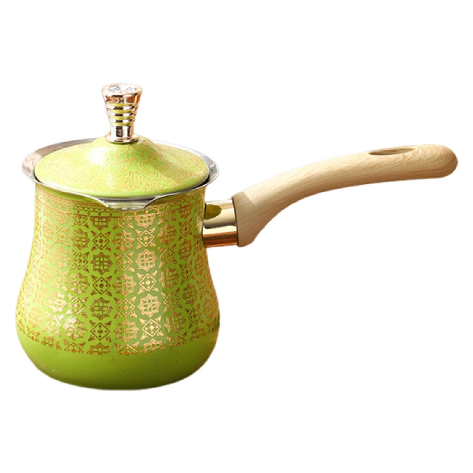 Cafetera, Fácil de Usar, para Cocinas de Inducción, de Acero Inoxidable Verde, Ideal para Camping, Cocina O Restaurante, tal como se describe, 900ml