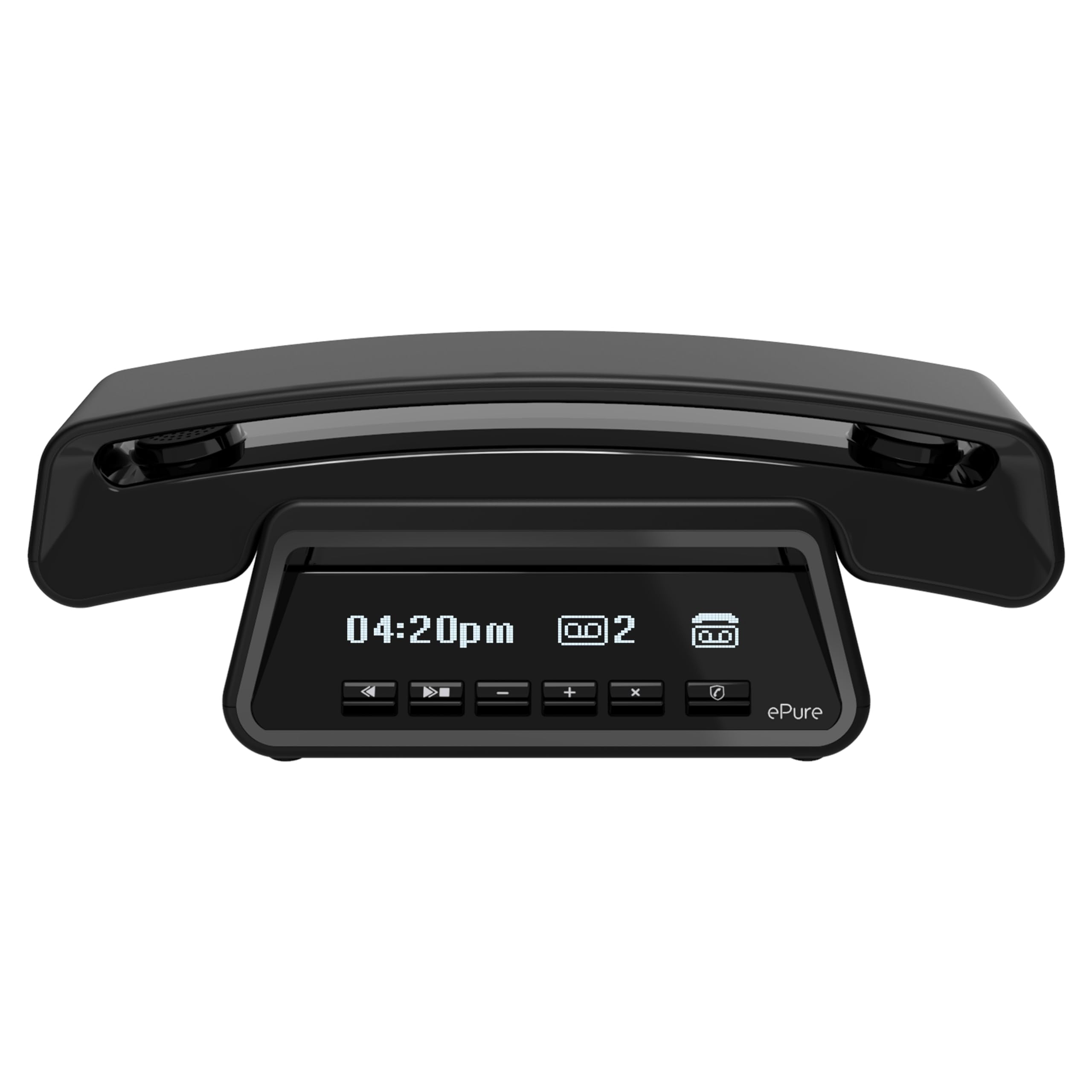 ALCATEL ePure Premium, Cordless Phone DECT With Answering Machine, Classic Design, Smart Display Base, Large Graphic Display