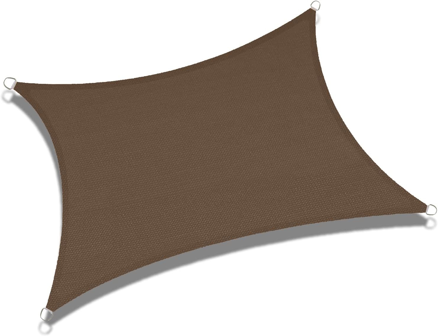 Sun Shade Sail Rectangle 7'x13' UV Block Canopy for Patio Backyard Lawn Garden Outdoor Activities,Brown : Patio, Lawn & Garden