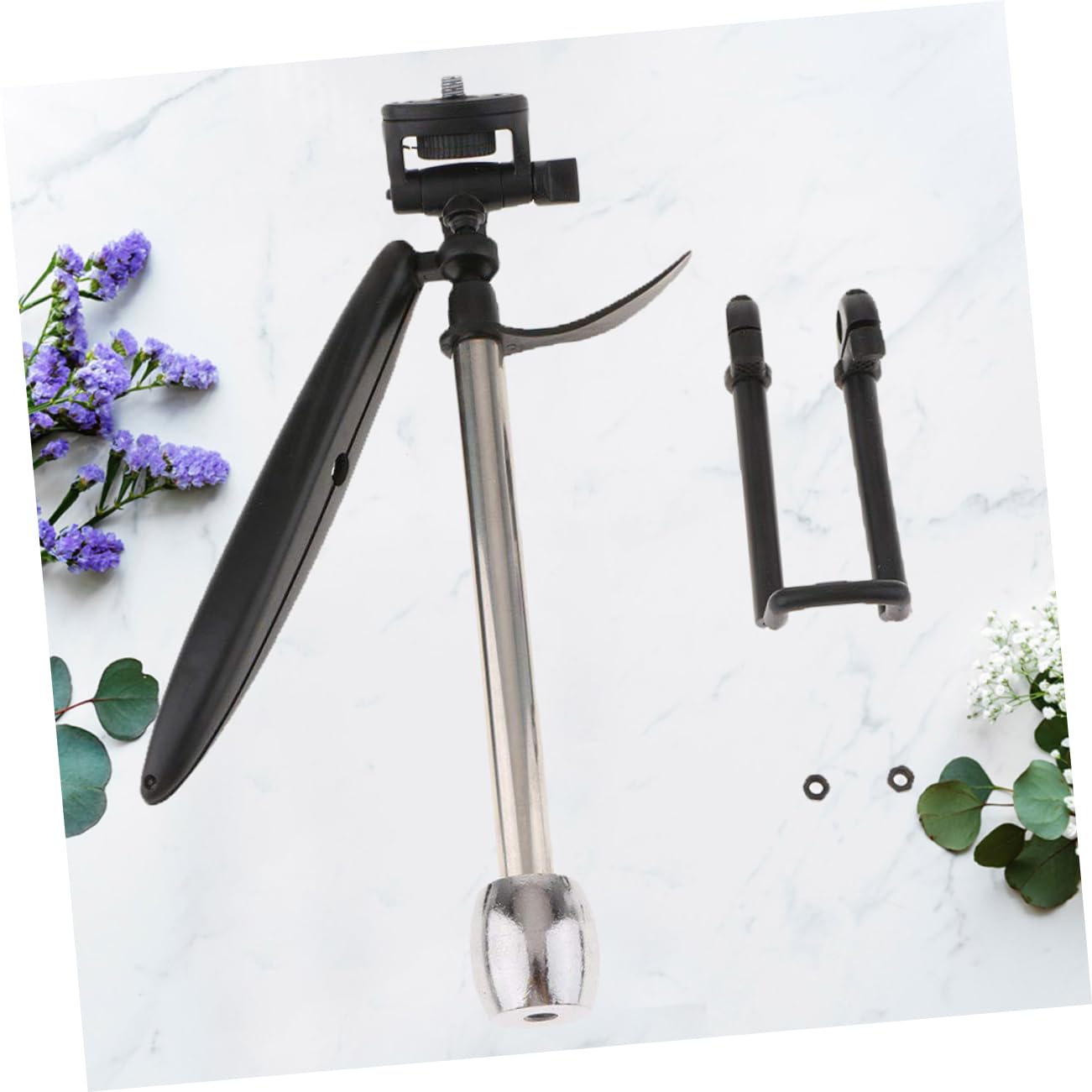 ULDIGI Portable Phone Support for Picture Taking for Live Streaming Vlogging Compatible with Smartphones Black