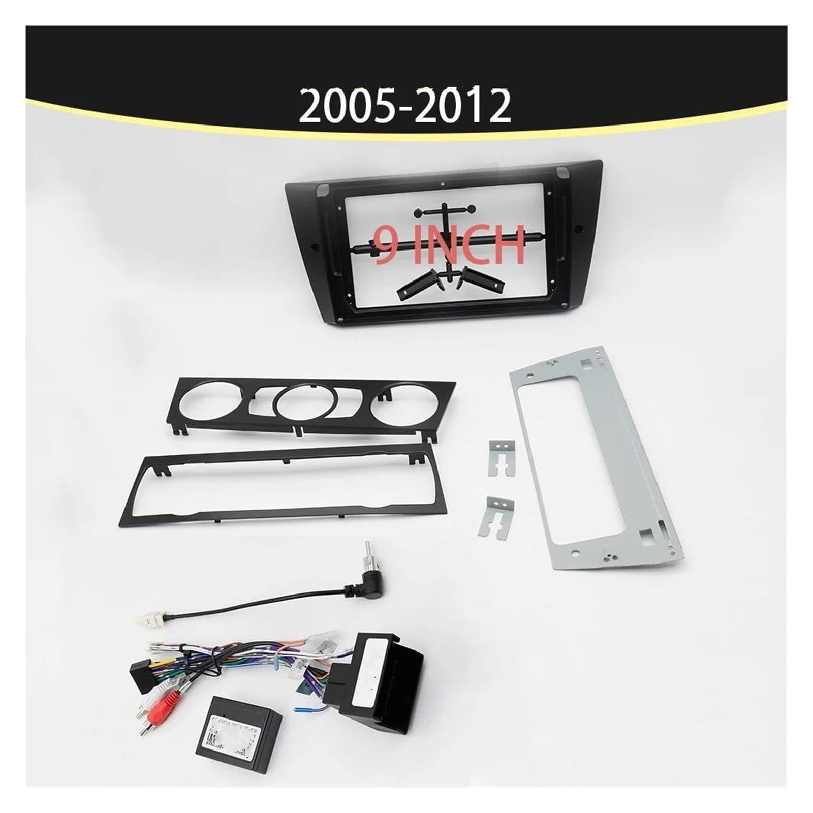 Marco autorradio Para Serie 3 E90 E91 E93