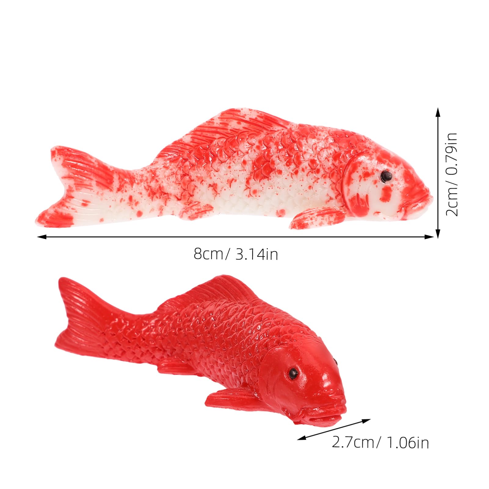 Homoyoyo 5piezas Decoración y Duradera De Peces Flotantes para Acuarios y Decoración De Oficinas