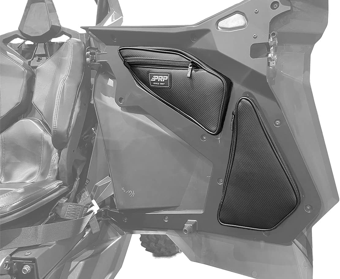 PRP Seats UTV Rear Door Storage Bags for Polaris RZR PRO XP4, PRO R4, Turbo R4 (Pair)