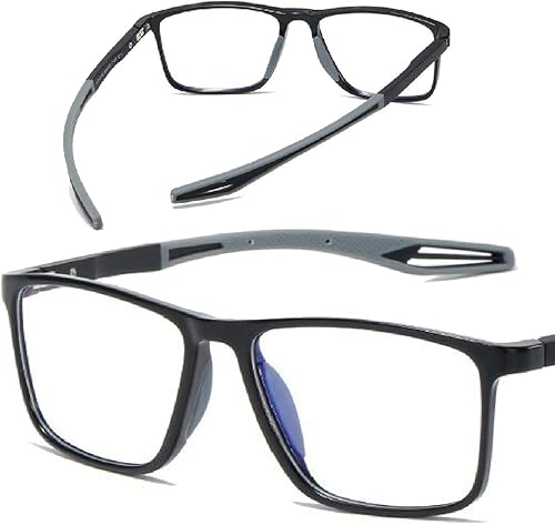 LSNTUU Manly Kicks - Lentes de lectura para hombre, anteojos deportivos ultraligeros antiluz azul presbĂpicos, anteojos deportivos para hombres LSNTUU Manly Kicks - Lentes de lectura para hombre, anteojos deportivos ultraligeros antiluz azul presbĂpicos, anteojos deportivos para hombres