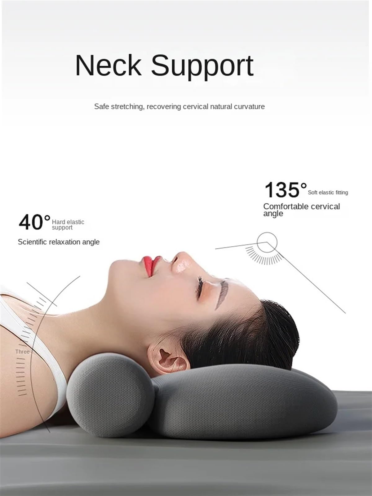 Almohada De Espuma Con Memoria Almohada de espuma viscoelástica, almohada for el cuello, almohada for la columna cervical for proteger la columna vertebral y ayudar a reparar el sueño, almohada cilínd