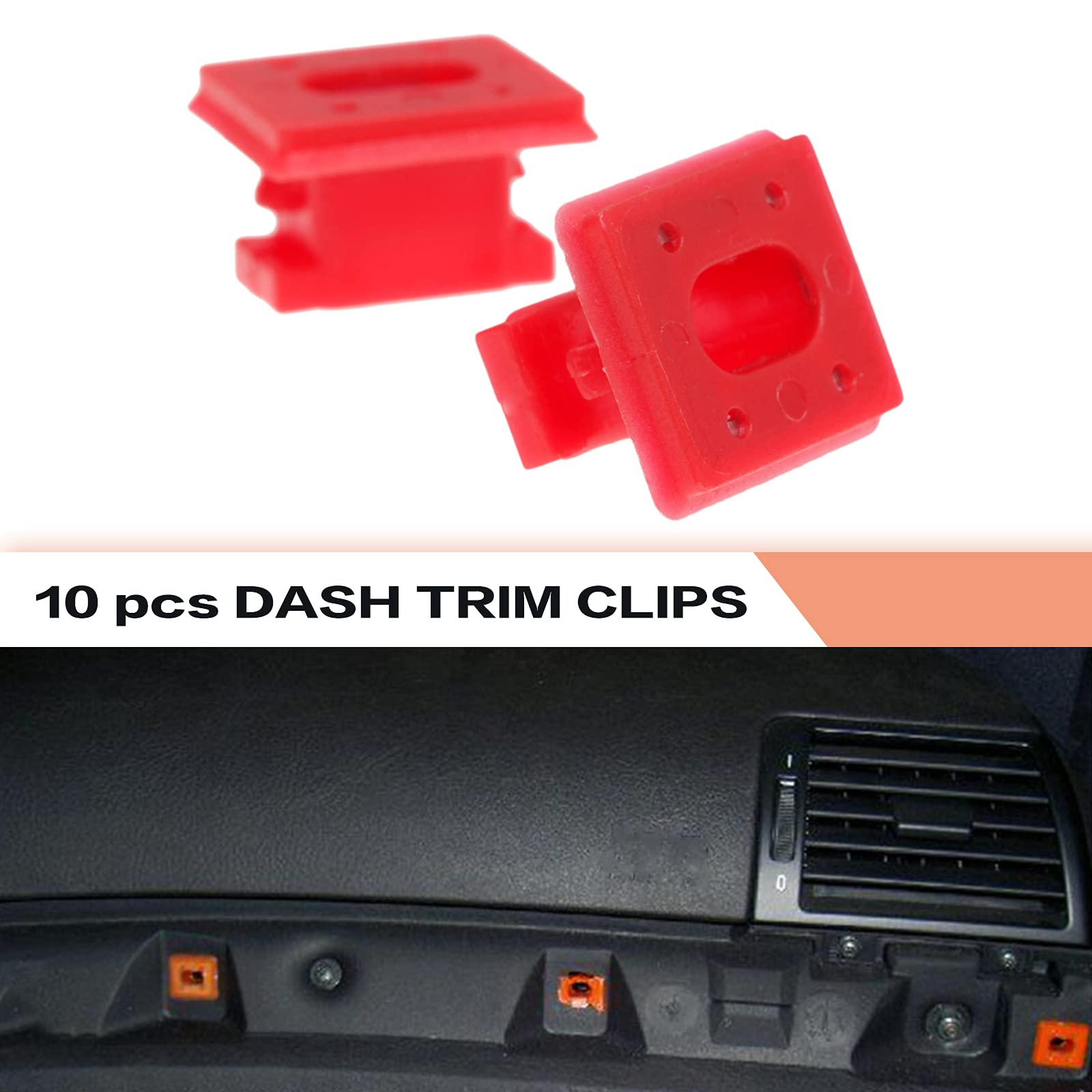 10x Clips de Fixation Garniture Porte Support pour Golf 3 III + Variant