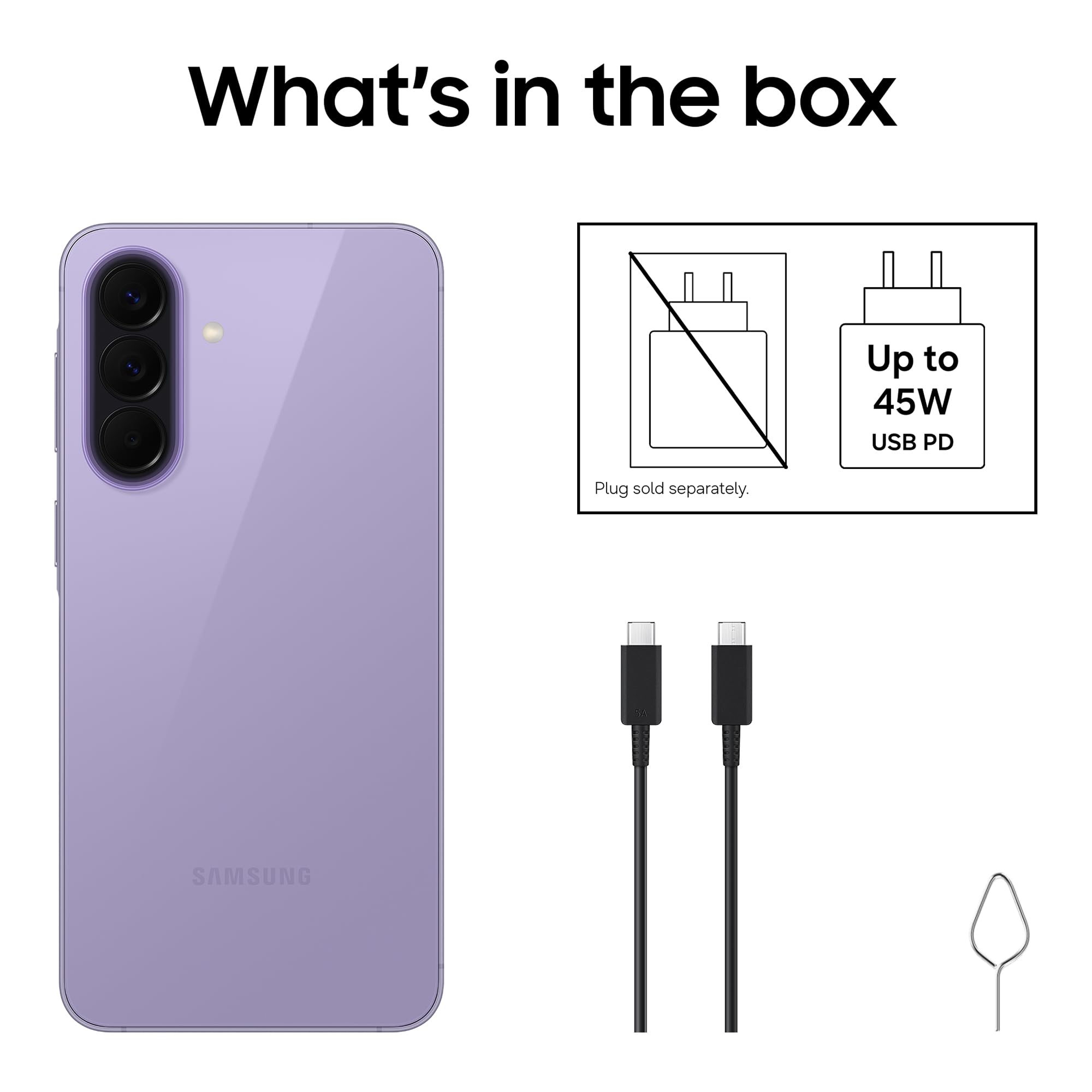 Samsung Galaxy A57 5G, Slim Smartphone, Awesome Intelligence Features, 8GB, 256 GB Strorage, 50MP Wide-Angle Camera, Up To 2-Day Runtime, Awesome Lilac, 3 Year Extended Warranty — view 9