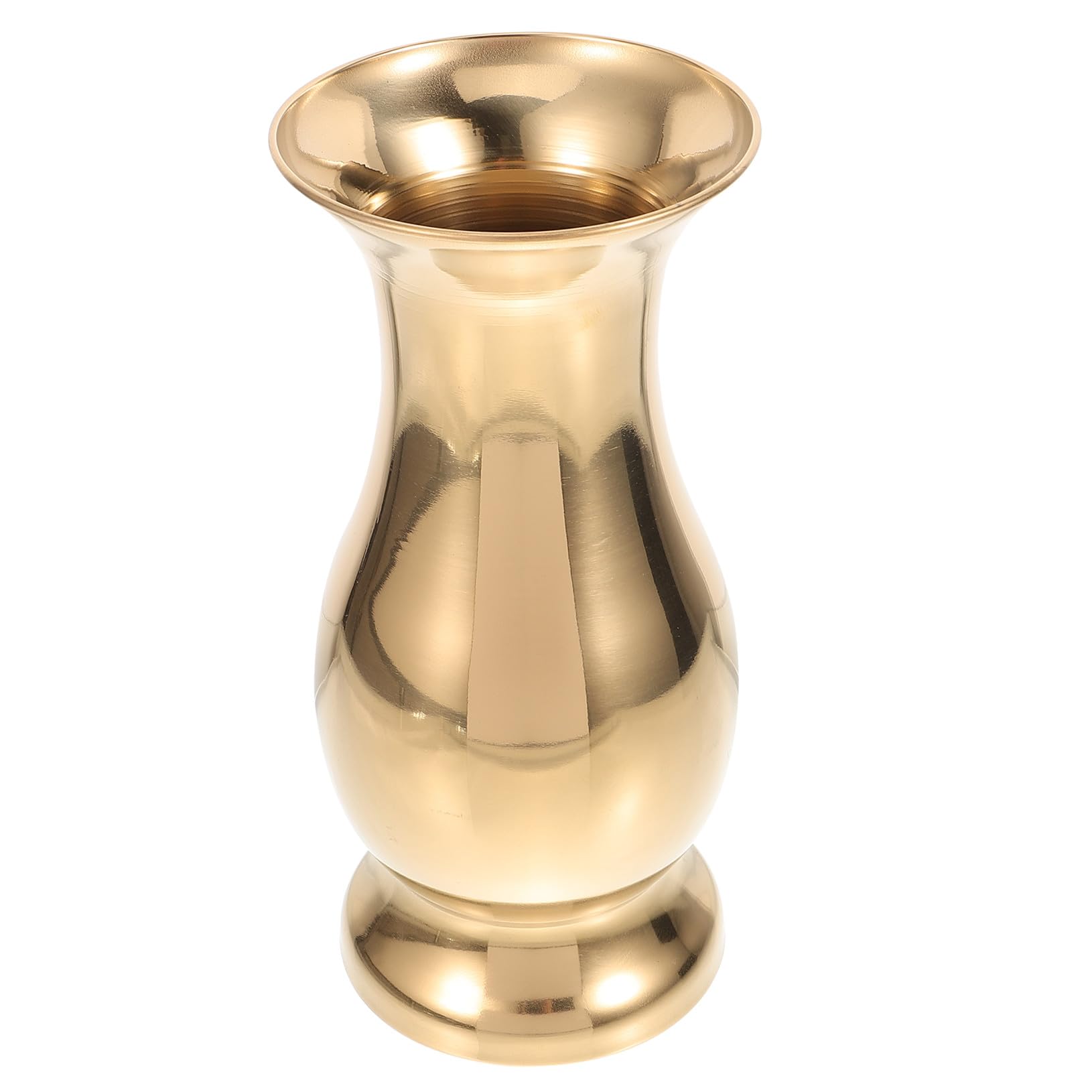 Vase en acier inoxydable doré 700ml pour une décoration de table moderne et chic