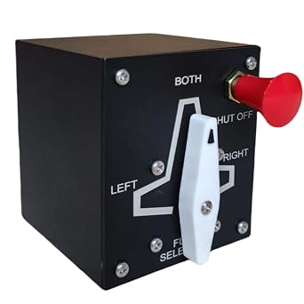 Meza-Fuel Tank Selector for Flight Simulator Game MSFS2020, X-Plane,FSX,Prepar3D for a Home Cockpit or Standalone use on a Desk