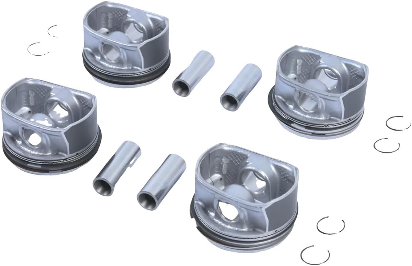 4個 76.5mm ピストン &amp; ピストンリングキット VW AUDI Golf 1.4 TSI CAVD CTHD BLG