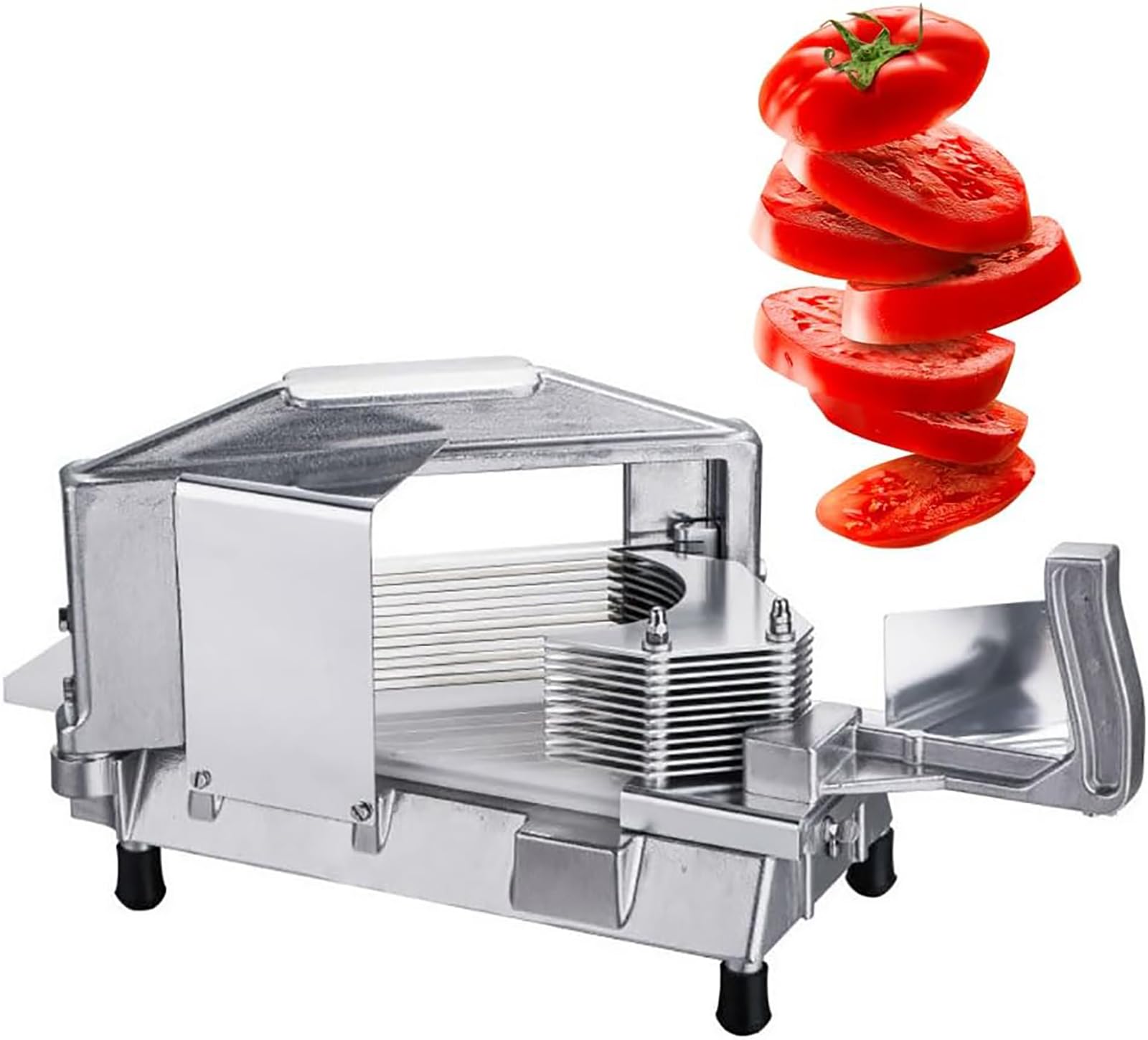 Amazon | 業務用トマトスライサー、ステンレス鋼の野菜スライサー、4 