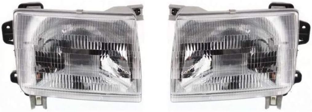 CarLights360: For 2000 2001 Nissan Xterra HEADLIGHT ASSEMBLY Driver and Passenger Side w/Bulbs | DOT Certified - Replaces NI2502121 NI2503121