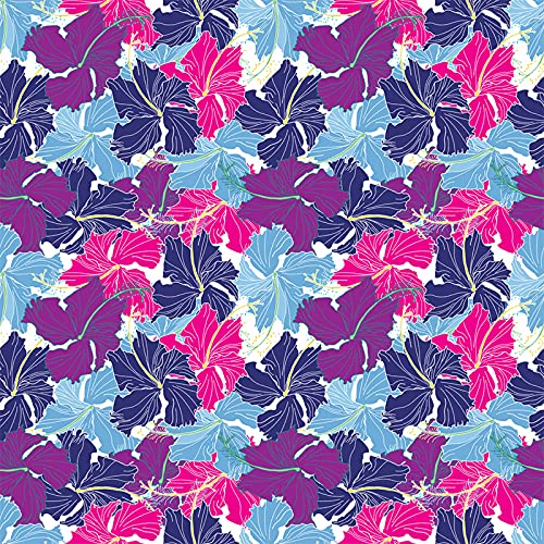 Fotomurale autoadhesivo 208x146 cm impermeable con dibujo de hibisco 3