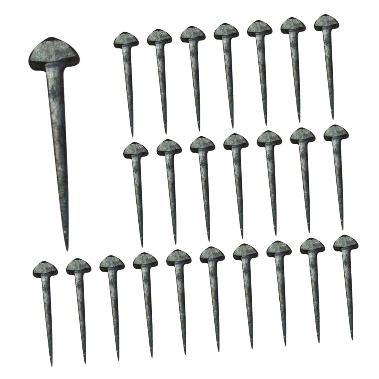 Milisten 50 Uds De Clavos De Pezuña Reemplazables Accesorio De Herradura Clavos De Pezuña Compactos Clavos De Pezuña Pequeños Equipo De Caballo Resistente Clavo De Herradura Pequeño