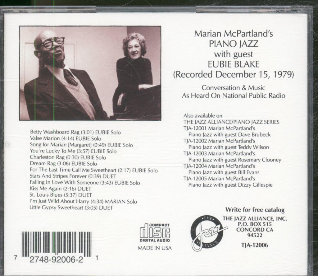 Piano Jazz: Mcpartland / Blake