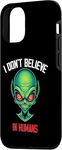Miniatura 5 de iPhone 14 Pro Max I Don't Believe In Humans Green Alien UFO Sci-fi lovers Case