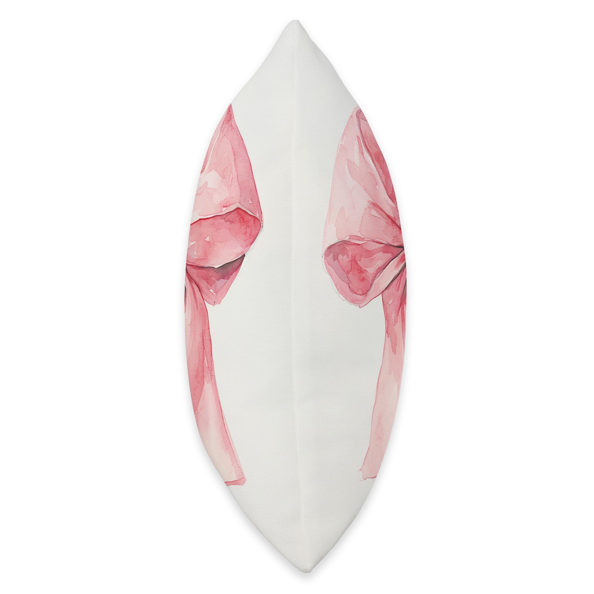 Girly || Bow in Watercolor|| coquette || Aesthetic Pink Bow Throw Pillow