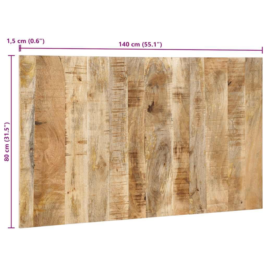 vidaXL Cabecero de Cama 140 cm Madera Maciza de Mango Rugoso