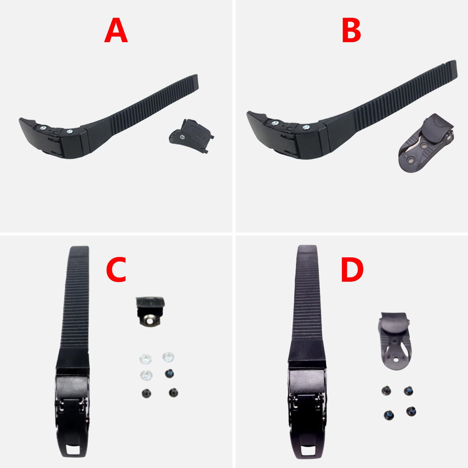 Skate-Riemenschnalle Verstellbar – Rollschuh-Verschlussclip Mit Band Und Schrauben