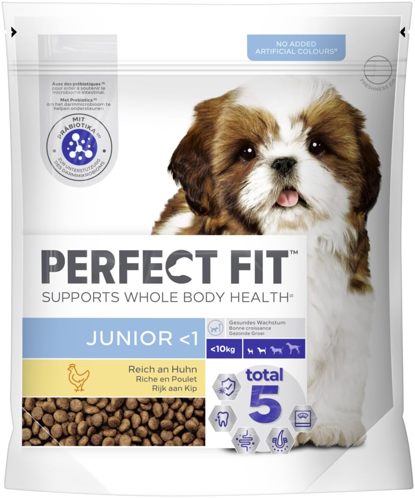 Trockenfutter Hund Beutel Junior <10kg XS/S Huhn 5 x 1,4kg : Amazon.de:  Haustier