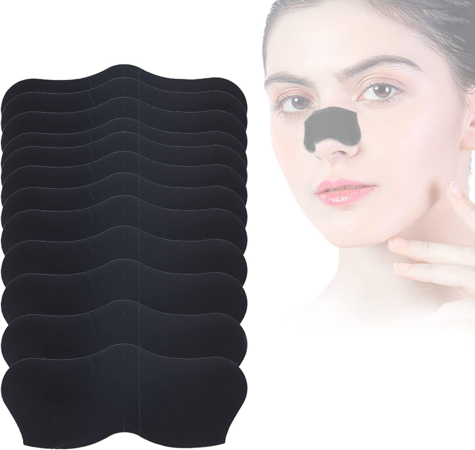 TYCA 30pcs Blackhead Nose Patchs Nose Acne Remover Strips Deep Cleansing Nose Pore Stickers for Use on Nose, Forehead and Chin