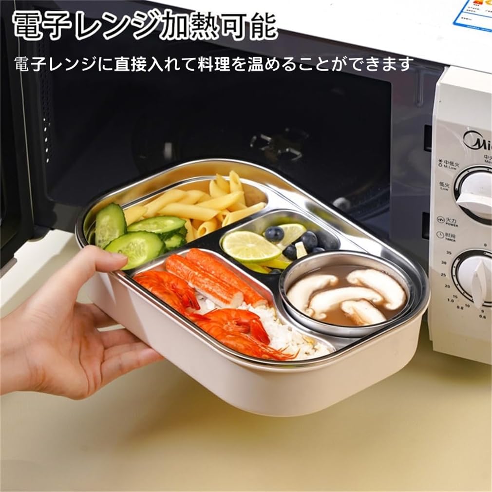 304ステンレス製 3段保温弁当箱*9