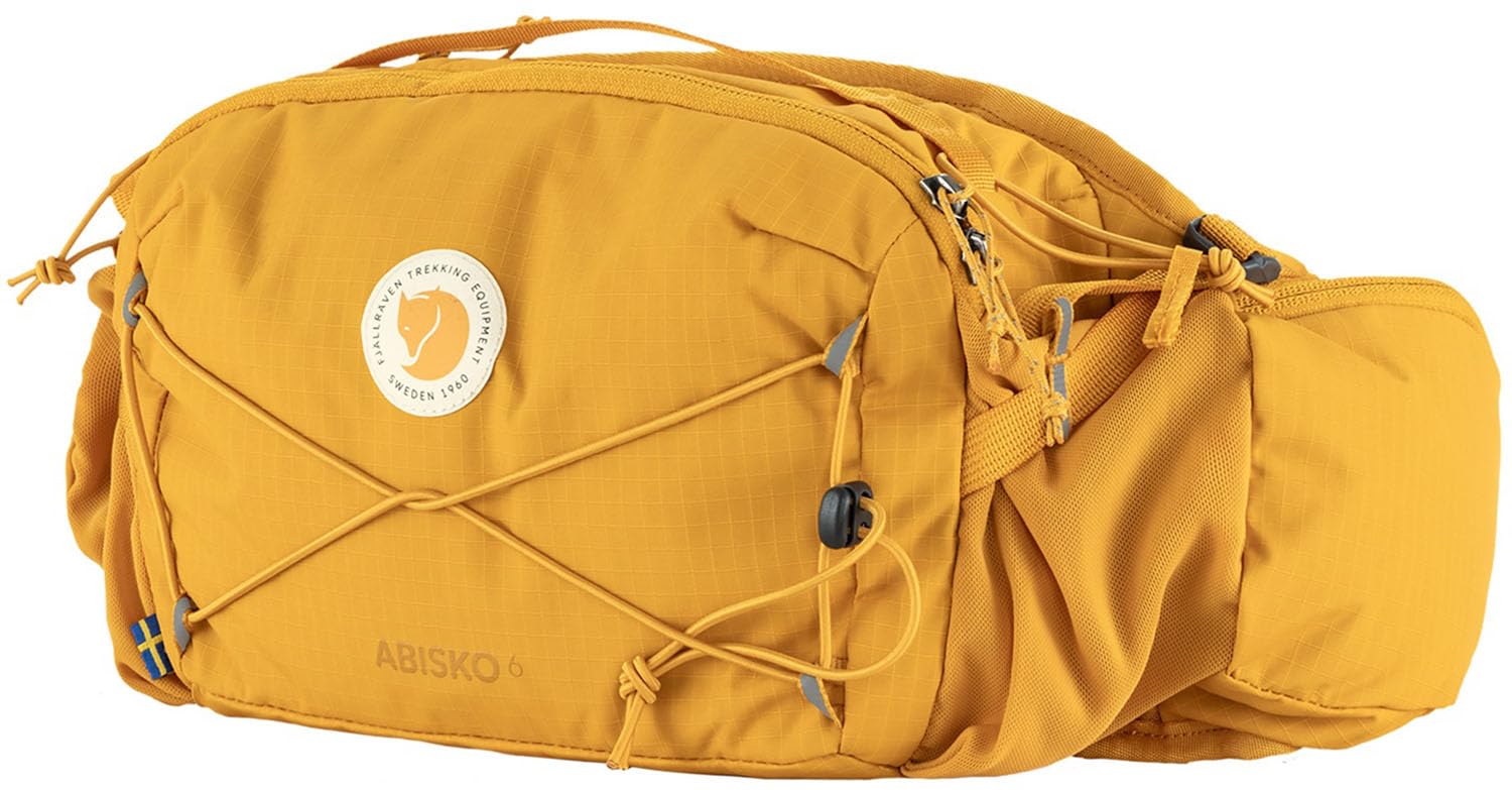 FJALLRAVEN 23200306-​161 Abisko Hip Pack 6 Sports Pouch Unisex Mustard Yellow Tamaño OneSize