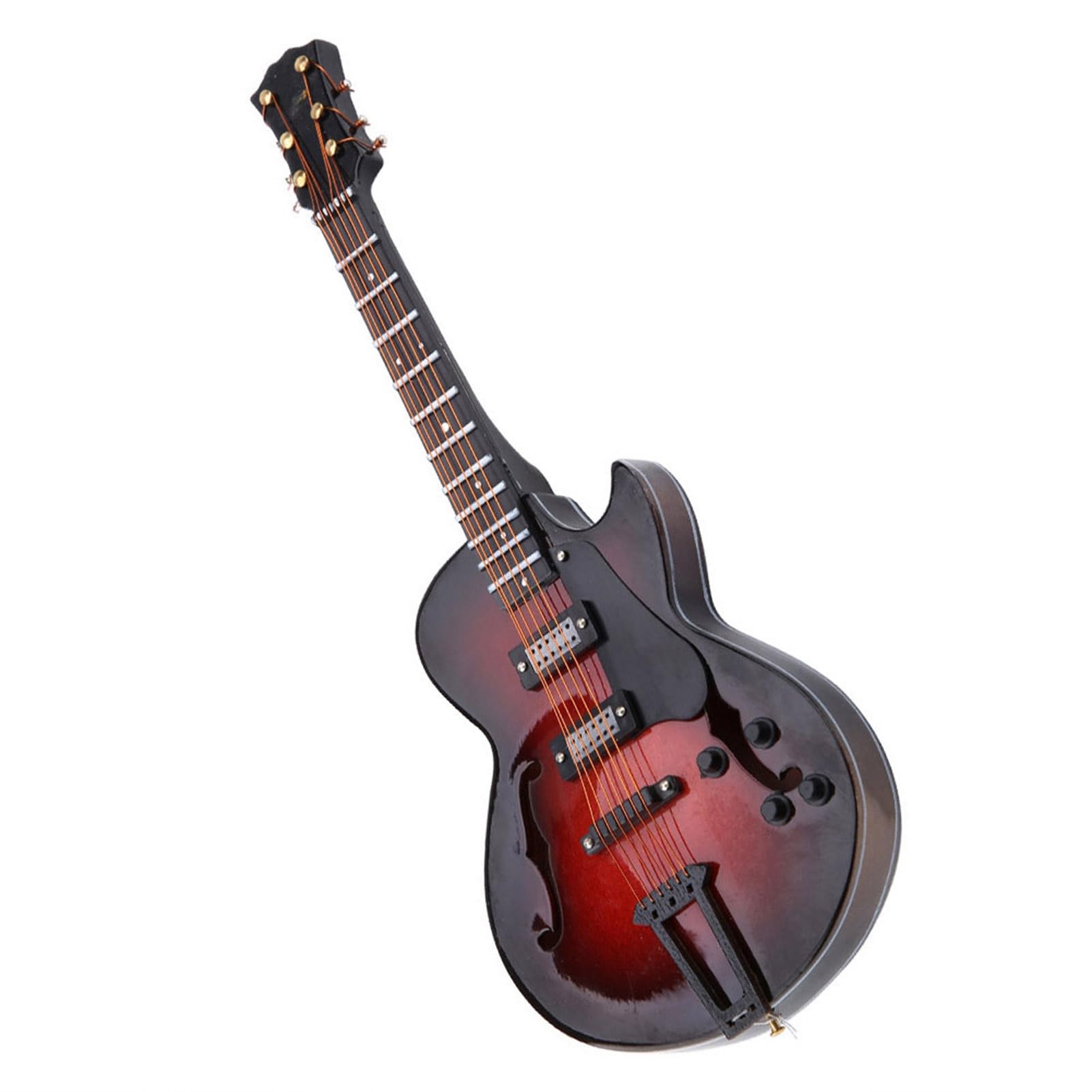 Guitare Miniature, Jouets Miniatures, Mini Guitare avec Support en Tilleul pour la Décoration de Bureau (modèle 14 cm) - Les Beatles, Paul McCartney, John Lennon, RIngo Starr, George Harrison Guitare Miniature, Jouets Miniatures, Mini Guitare avec Support en Tilleul pour la Décoration de Bureau (modèle 14 cm)