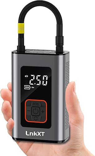 Tire Inflator Portable Air Compressor, 150PSI Cordless Air Pump with Digital Pressure Gauge, Durable Metal Body, Auto Shut-Off and Built-in LED