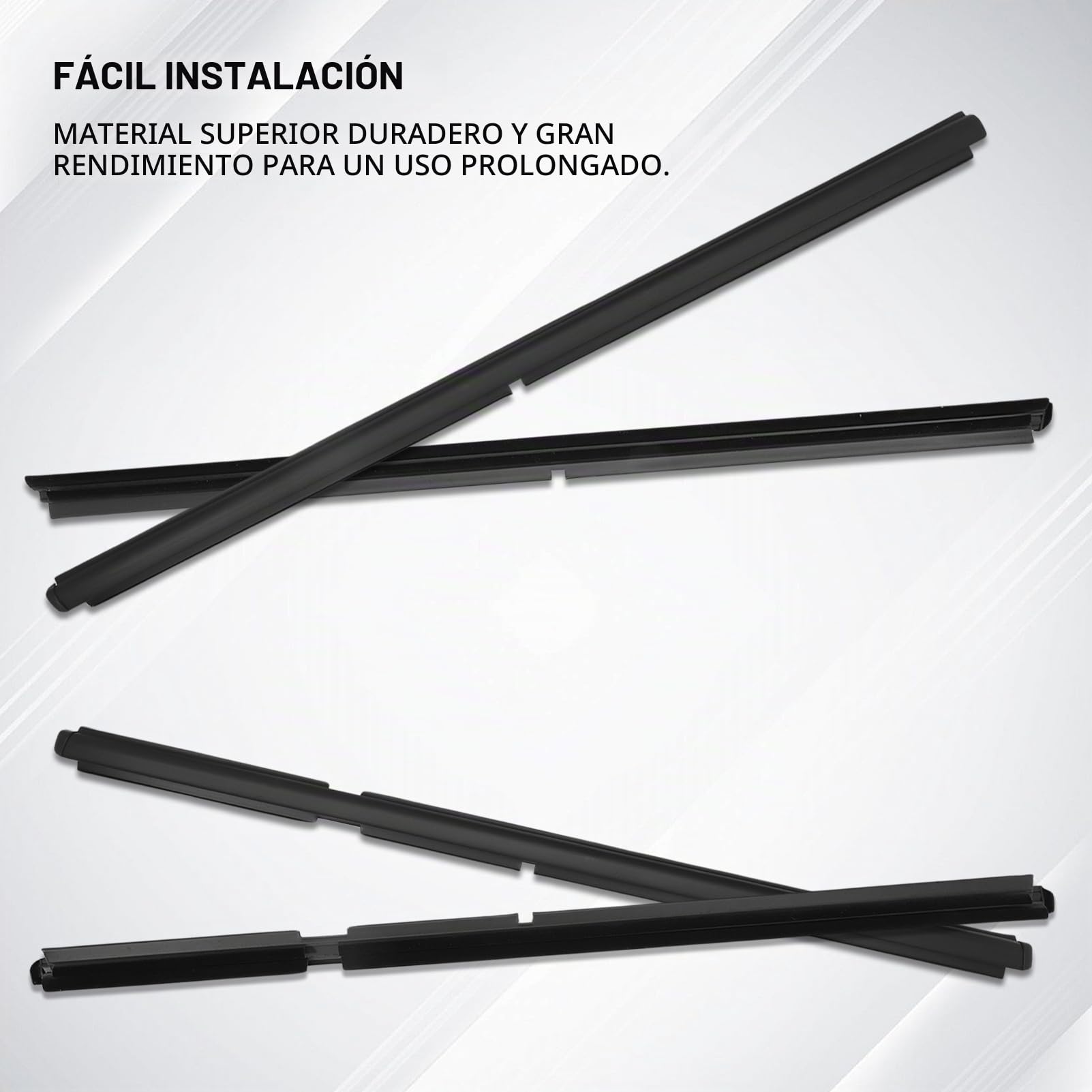 4 Piezas Burlete Junta Ventana Goma Delantera Trasera Window Sweep para Grand Cherokee WJ WG 1998-2005 55135890AF 55135891AF 55135878AF 55135879AF