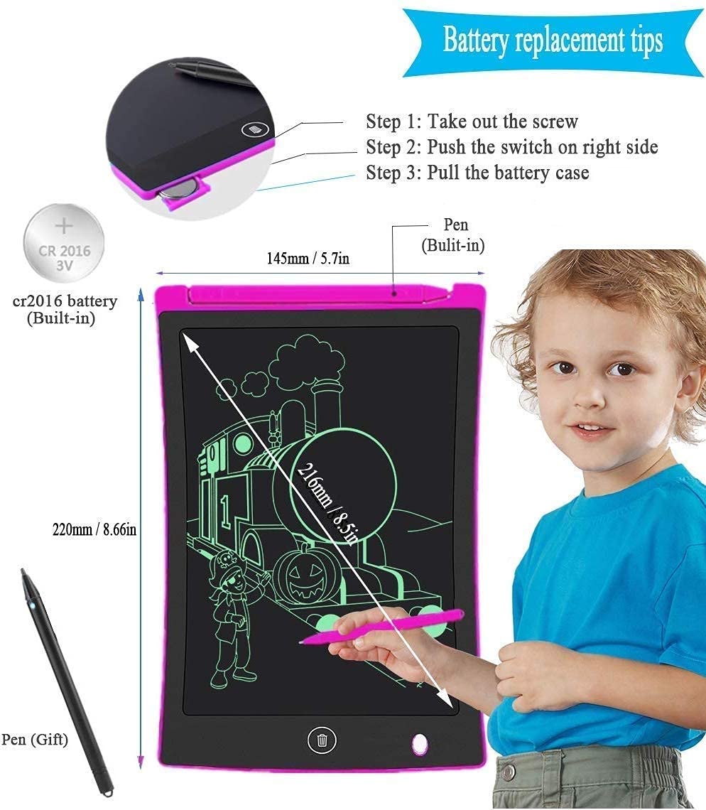 K JIT LCD Writing Tablet for Kids (8.5" inch) (red) (B099GK1VVT) Amazon Price History, Amazon Price Tracker