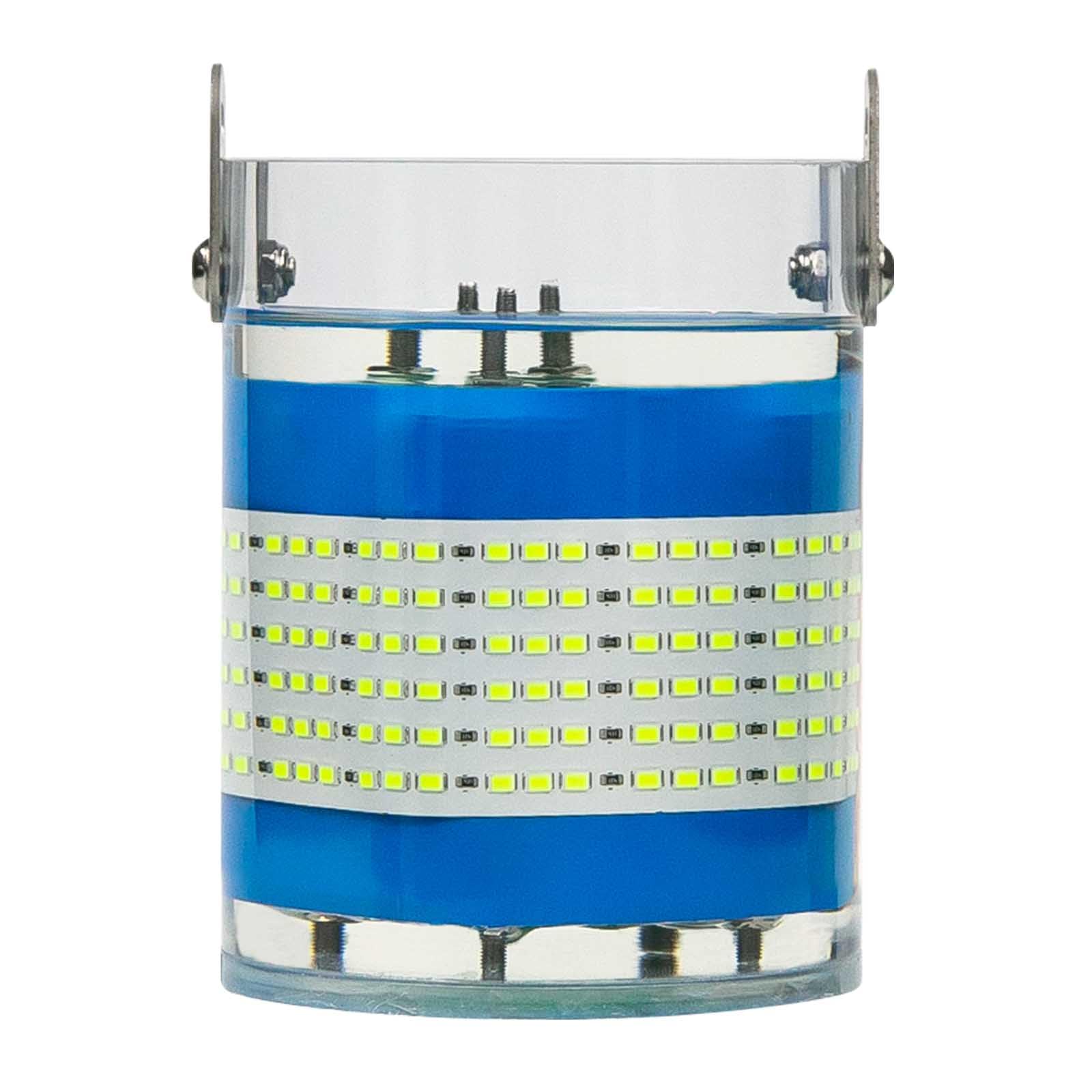 BLAZHUNTOR Rechargeable Underwater Fishing Light, Green 4000lm Super Bright, IP68 Waterproof, No External Power Needed, Auto On in Water, Night Fishing Light, Portable Dock Lake Fish Lamp