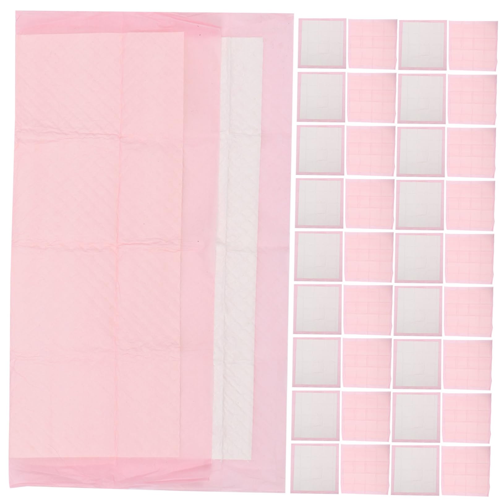 Alèses D'entraînement Épaisses pour Chien, 40 Pièces, 60x60 Cm | Non-tissé Rose, Très Absorbantes, Usage Extérieur et Cage pour Animaux, Format 1 Paquet