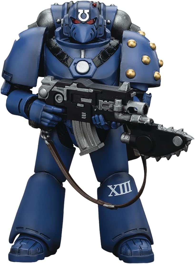 JoyToy Warhammer 40k: Ultramarines MKVI Tactical Squad Legionary with Chainblade 1:18 Scale Action Figure