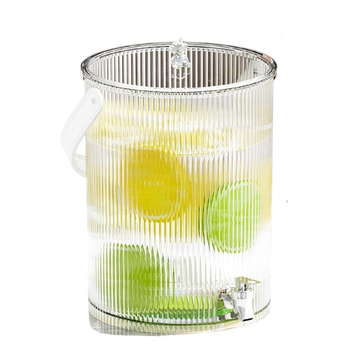 ASerZenith Beer Dispenser, Plastic Beverage Dispenser With Spigot For Beer And Juice, Convenient Drink Dispenser With Tap(Transparent-19X29Cm)