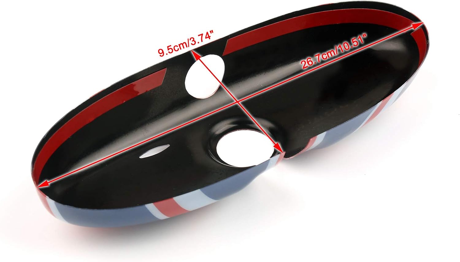 Car Rear View Mirror Cover, Rear View Mirror Cover Housing fits for MINI COOPER R55 2008+, R56 2007+, R57 2009, R60 2010+, R61 2013+ (Standard Mirror Only)