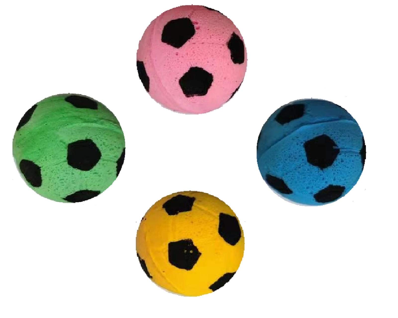 Lot de 12 balles de football en mousse pour chat