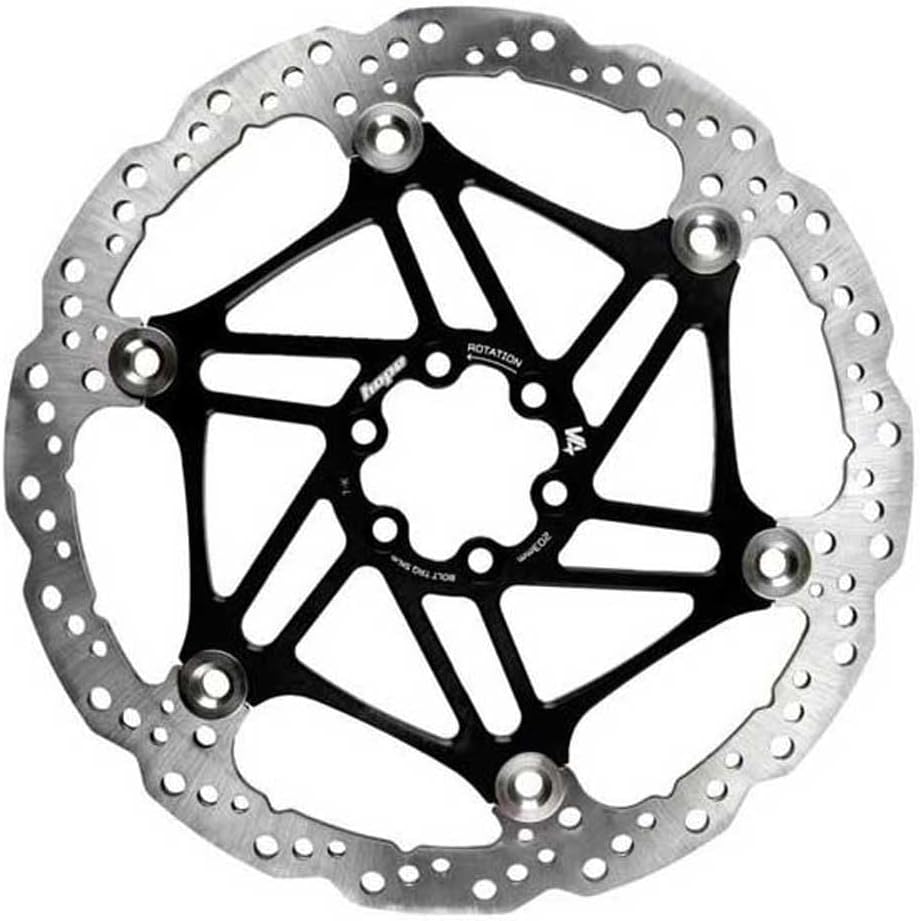 Hope V4 Vented Disc Rotor 6-Bolt 203mm (Float/Wave) - Blk