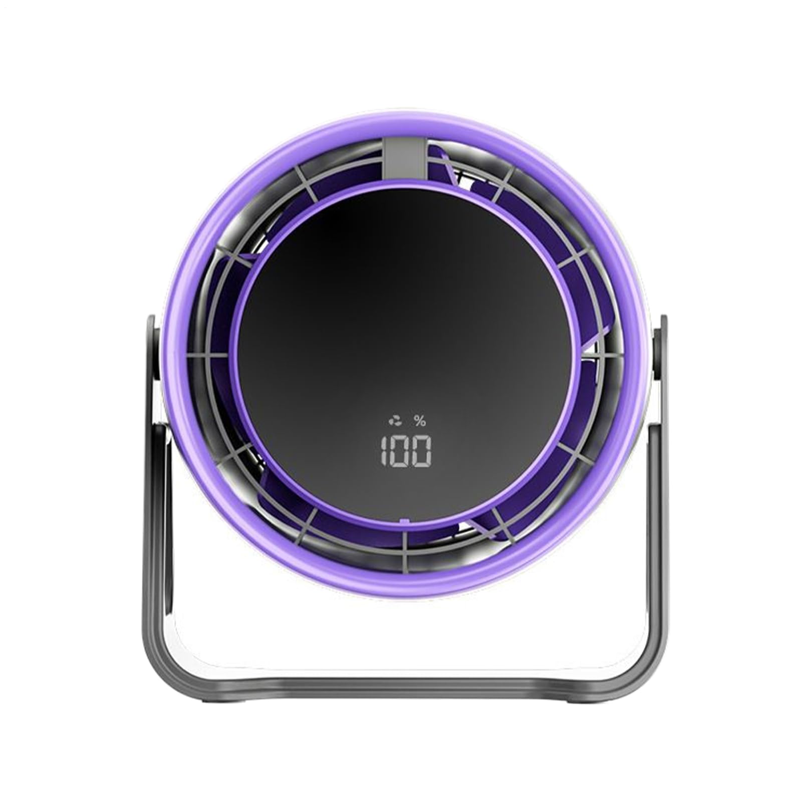 Ventilateur de table rechargeable USB à 100 vitesses avec écran digital