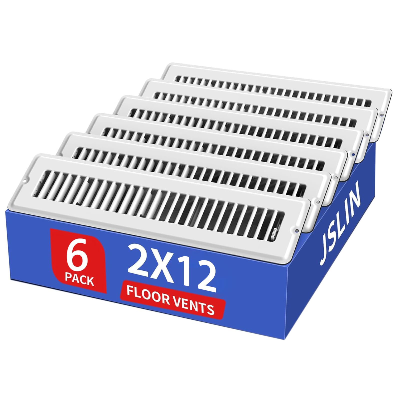 Hdoytxxm Multicolor 6Pcs High Efficiency Vent Grille Adjustable Airflows Control Metal Floor Register Cover Rustproof Air Easy To Use Rustproof Air