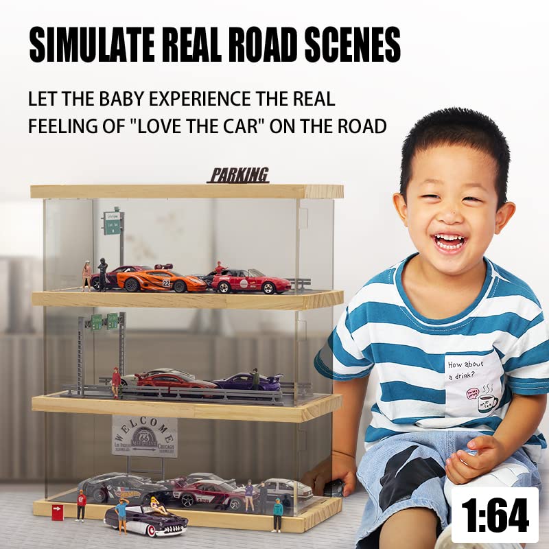 Amazon.co.jp: SIKIVOT ディスプレイケース 1/64 ダイキャストカー用