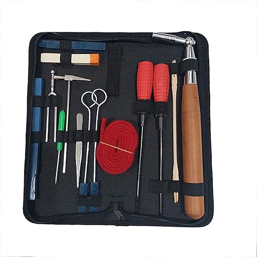 Mencom Piano Tuning Tool 16pcs Piano Tuner Kit Profi Piano Tuning Set inkl Stimmhammer Mute Kit und Tasche