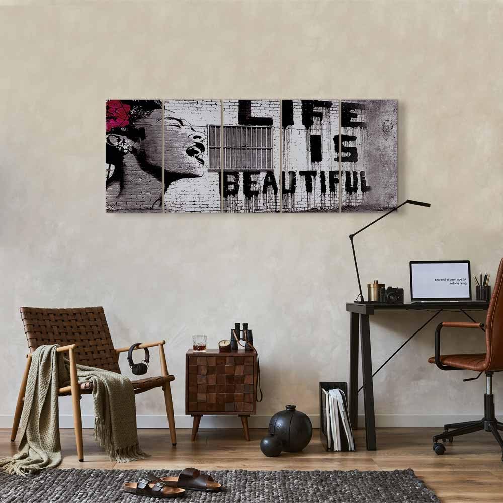 murando - Panneau Acoustique Mural, Tableau Décoration Artistique 150x60 cm