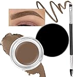 evpct Taupe Eyebrow Powder Pomade Gel Shaper Makeup Kit with Dual-ended Brush, Eyebrow Stencil Kit for Women Shaping, Eye Brow Pomade Stencil Shaper Tinting kits for Women, Long Lasting Waterproof