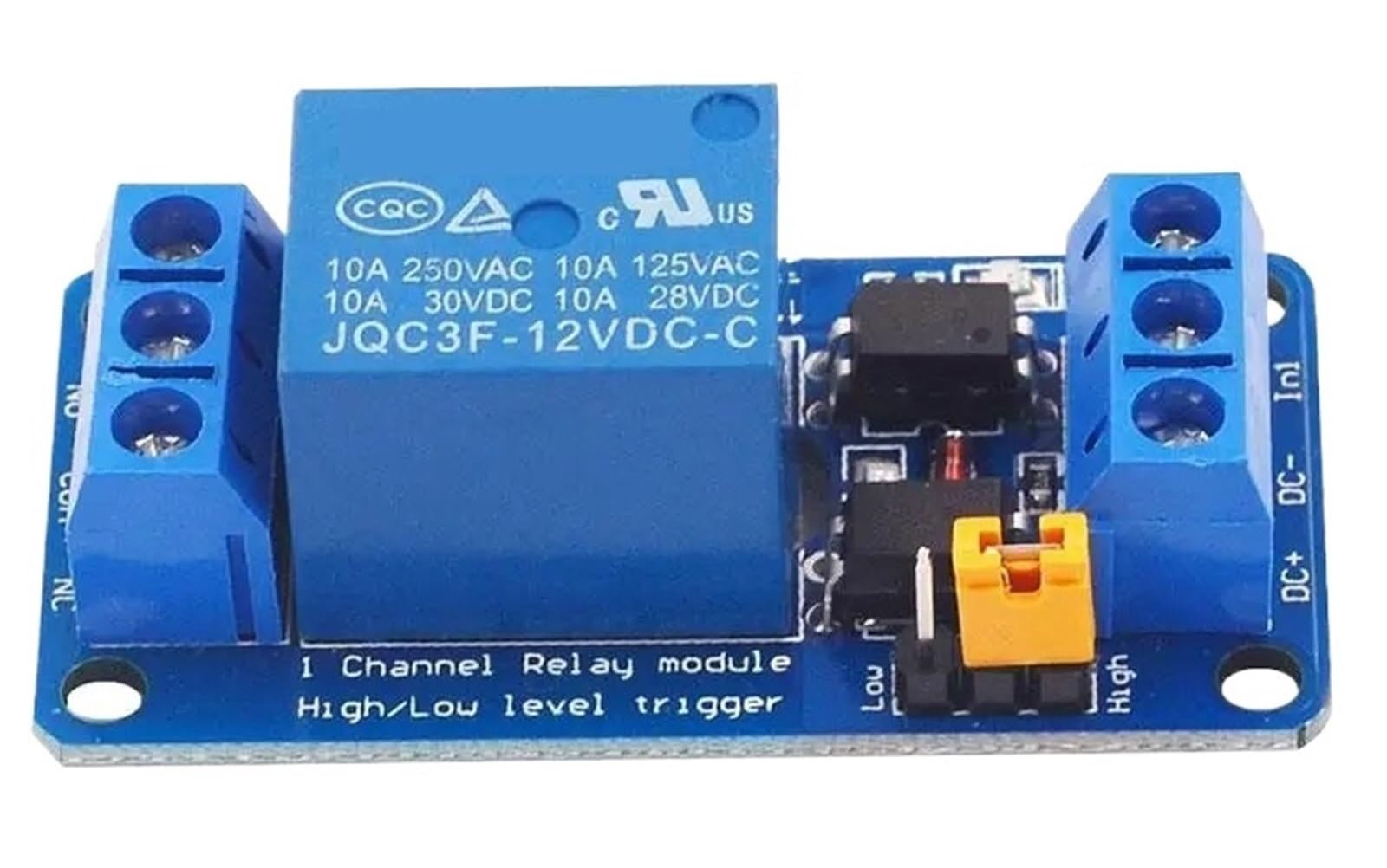 3,3 V 5 V 12 V 24 V 1-Kanal-Relaismodul High- und Low-Level-Trigger Dual-Optokoppler-Isolationsrelaismodulplatine(3.3V)