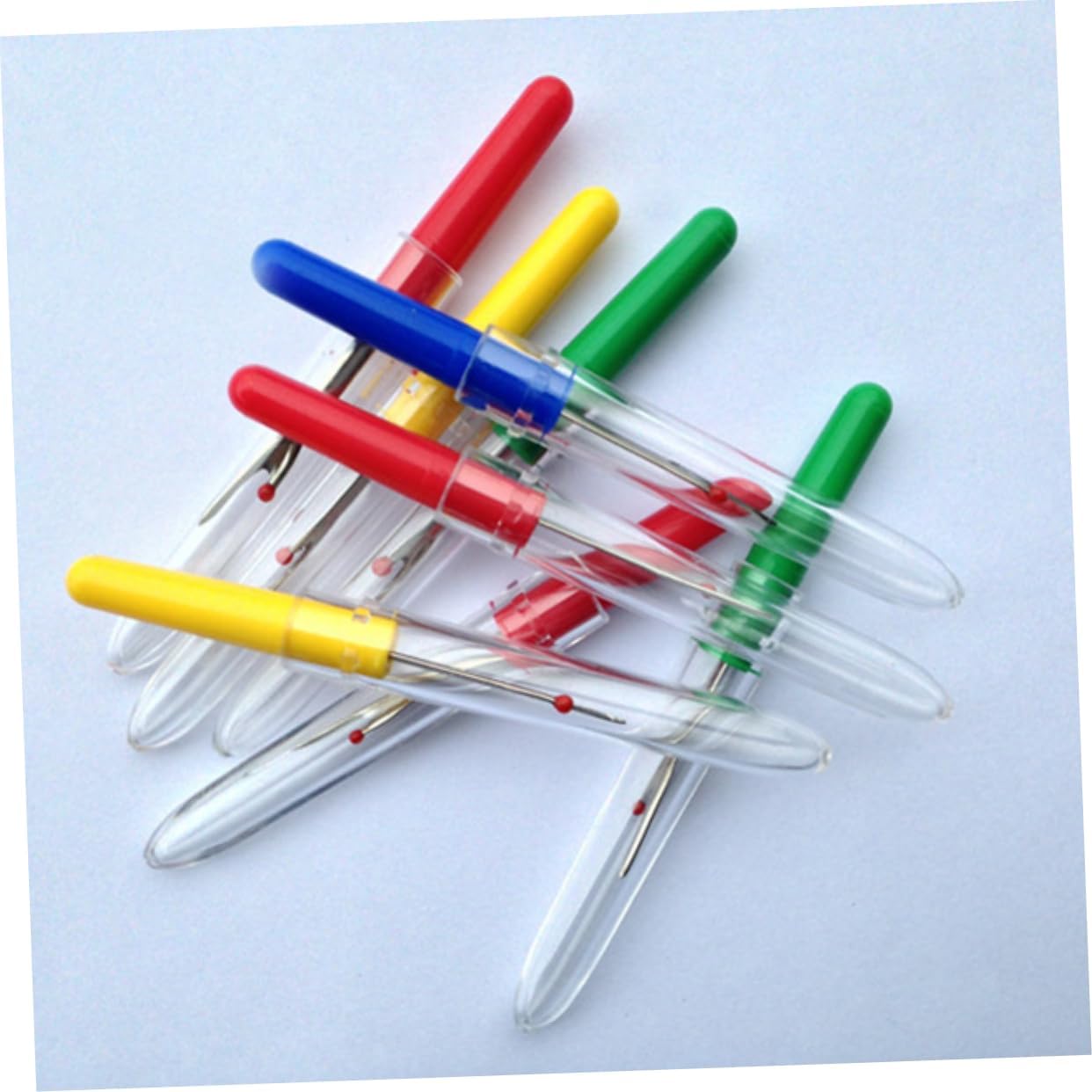 KAILIKETIY 24pcs Seam Ripper Plastic Handle Random Unpicker Tool for Sewing Stitch Removal and Embroidery Projects Handy Thread Cutter for Crafting and Repair