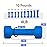 Portzon Weights Dumbbells 10 Colors Options Compatible with Set of 2 Neoprene Dumbbells Set,1-15 LB, Anti-Slip, Anti-roll, Hex Shape