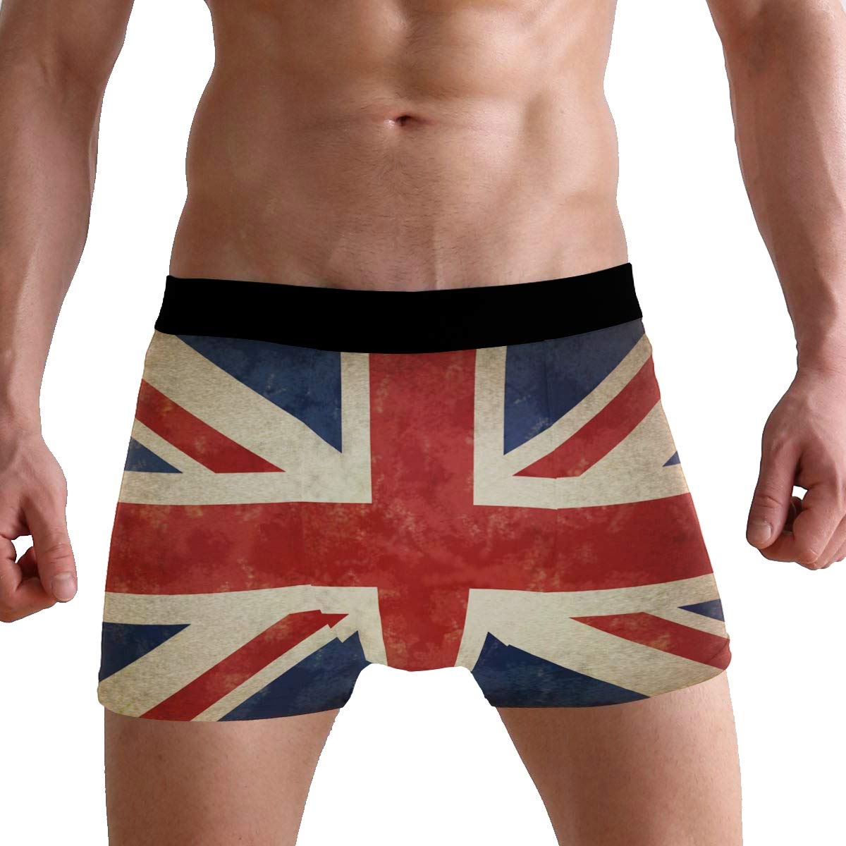 PUXUQU Mens Boxers Shorts Vintage Britain UK British Flag Boxer Briefs Underwear for Men Boy
