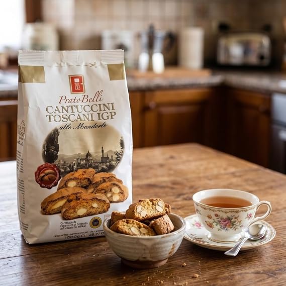 Belli - Almond Cantuccini Biscotti (1Kg) | Italian Gourmet Biscuits